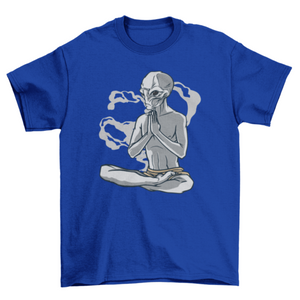 Yoga alien t-shirt d