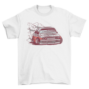 Car motorsport drifting t-shirt design