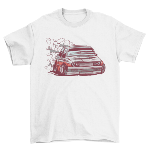 Car motorsport drifting t-shirt design