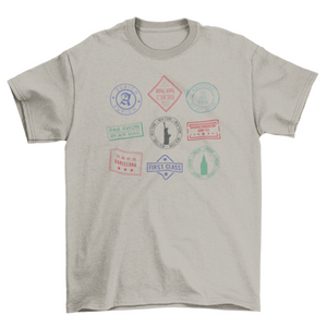 New Mexico Passport stamps travel t-shirt