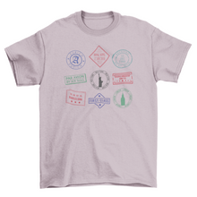 Load image into Gallery viewer, New Mexico Passport stamps travel t-shirt
