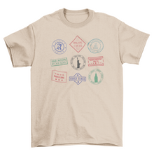 Load image into Gallery viewer, New Mexico Passport stamps travel t-shirt
