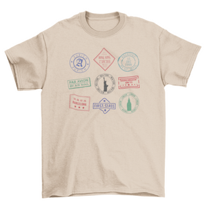 New Mexico Passport stamps travel t-shirt