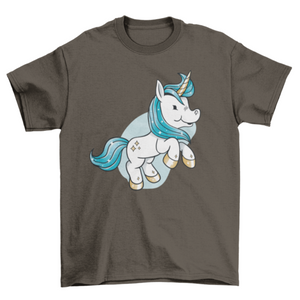 Baby unicorn cartoon creature t-shirt