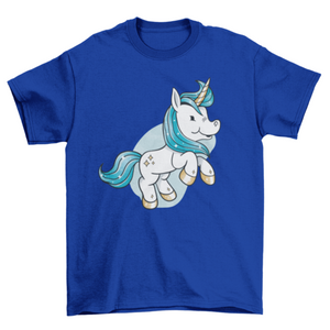 Baby unicorn cartoon creature t-shirt