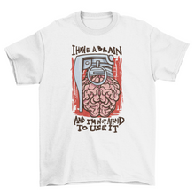 Load image into Gallery viewer, Brain grenade parody quote t-shirt
