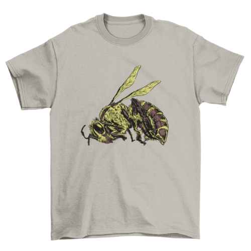 Dead bee realistic t-shirt