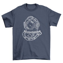 Load image into Gallery viewer, New Mexico Diving helmet t-shirt design
