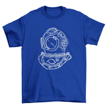 Load image into Gallery viewer, New Mexico Diving helmet t-shirt design
