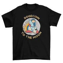 Load image into Gallery viewer, Dogecoin astronaut crypto t-shirt
