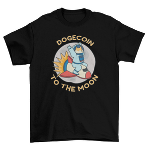 Dogecoin astronaut crypto t-shirt