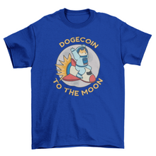 Load image into Gallery viewer, Dogecoin astronaut crypto t-shirt
