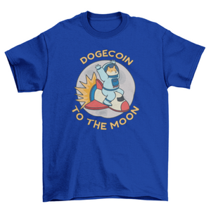 Dogecoin astronaut crypto t-shirt