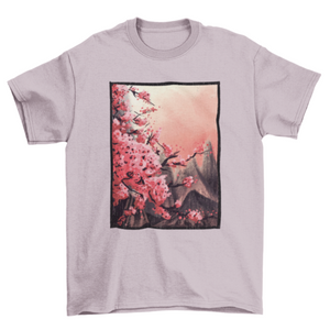 Cherry blossom painting t-shirt