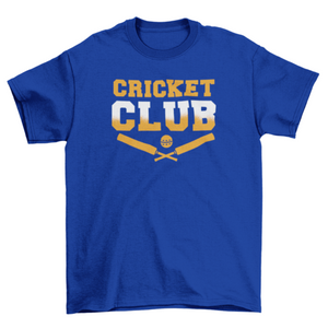 Cricket sport club quote t-shirt