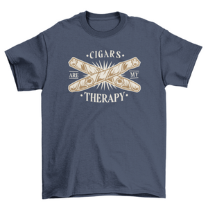 Cigar therapy quote t-shirt