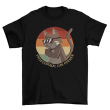 Load image into Gallery viewer, Cool cat retro sunset t-shirt
