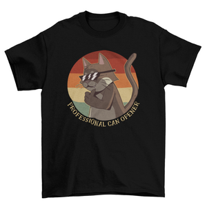 Cool cat retro sunset t-shirt