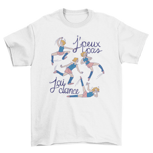 Clumsy ballet dancer girl t-shirt design