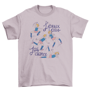 Clumsy ballet dancer girl t-shirt design