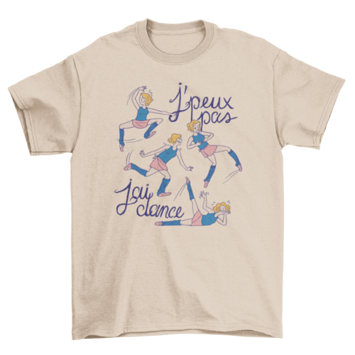 Clumsy ballet dancer girl t-shirt design