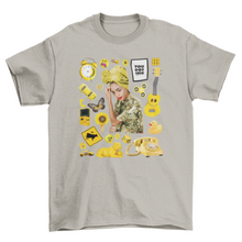 Load image into Gallery viewer, Cool Fashion Girl Yellow Tone elements clothing mockup photographic
