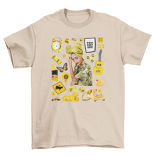 Load image into Gallery viewer, Cool Fashion Girl Yellow Tone elements clothing mockup photographic
