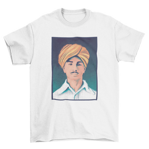 Amazing Indian portrait Bhagat Singh T-shirt