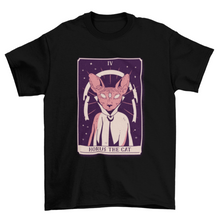 Load image into Gallery viewer, Cat wizard mystical tarot card t-shirt
