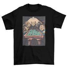 Load image into Gallery viewer, Big cats playing pool t-shirt
