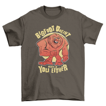 Load image into Gallery viewer, Bigfoot quote funny t-shirt
