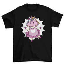 Load image into Gallery viewer, Ballet unicorn cartoon t-shirt
