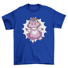 Load image into Gallery viewer, Ballet unicorn cartoon t-shirt
