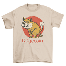 Load image into Gallery viewer, Dog pooping cryptocurrency t-shirt
