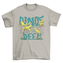 Load image into Gallery viewer, Dinosaurs swimming ocean t-shirt
