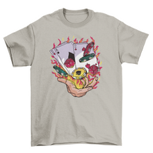 Load image into Gallery viewer, Fire Black Jack t-shirt
