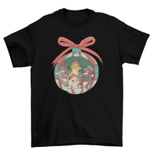 Load image into Gallery viewer, Cute Christmas cats t-shirt
