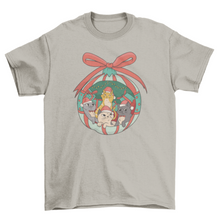 Load image into Gallery viewer, Cute Christmas cats t-shirt
