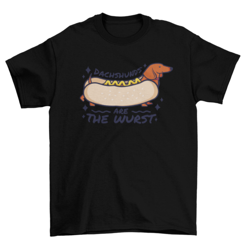 Funny dachshund dogs quote t-shirt design