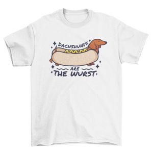 Funny dachshund dogs quote t-shirt design