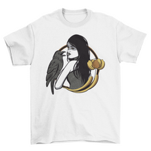 Load image into Gallery viewer, Beautiful sorceress with crow t-shirt
