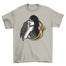 Load image into Gallery viewer, Beautiful sorceress with crow t-shirt
