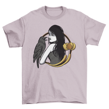 Load image into Gallery viewer, Beautiful sorceress with crow t-shirt
