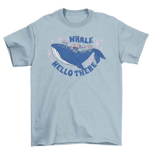 Cool whale quote t-shirt