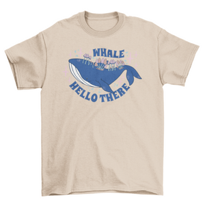 Cool whale quote t-shirt