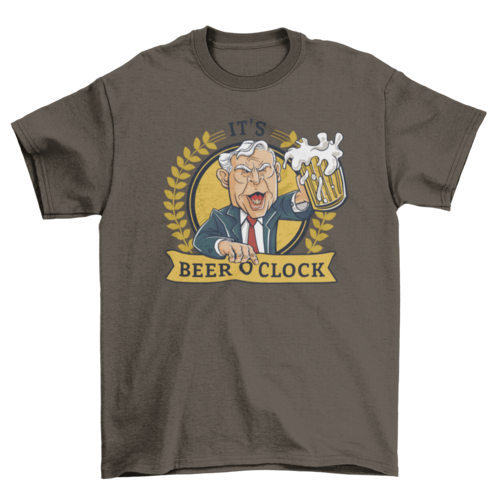 Beer o' clock man t-shirt