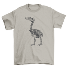 Load image into Gallery viewer, Skeleton dodo bird animal t-shirt design
