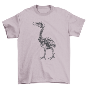 Skeleton dodo bird animal t-shirt design