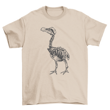 Load image into Gallery viewer, Skeleton dodo bird animal t-shirt design
