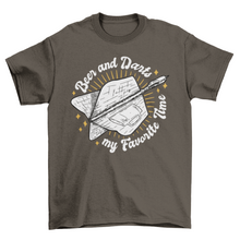 Load image into Gallery viewer, Beer and darts hobby quote t-shirt
